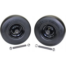 2 Pack 13x5.00-6 Black No Flat Front Solid Tire Puncture Proof Assembly