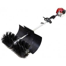 ZHFEISY 2.3HP 52cc 2 Stroke  Power Sweeper Sweeping Machine Handheld Broom Sweeper oline Engine Power Broom Brush Clear w/Air Cooled Motor for Driveway Turf Grass Snow