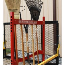 Jungle Jims Tool Rack Mounting Pole for Landscape Trailers - Secure rakes, Brooms and More to Trailers