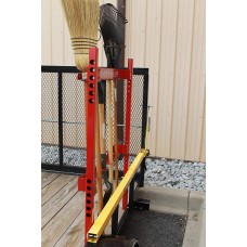 Jungle Jims Tool Rack Mounting Pole for Landscape Trailers - Secure rakes, Brooms and More to Trailers