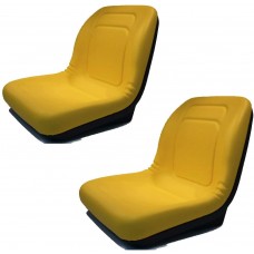 Lawn Mower Parts (2) Two Yellow Seats for J.Deere Gator 4x2 4x4 4x6 Diesel Trail Worksite Turf