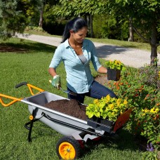 WORX WG050 Aerocart 8-in-1 All-Purpose Wheelbarrow/Yard Cart/Dolly, 18