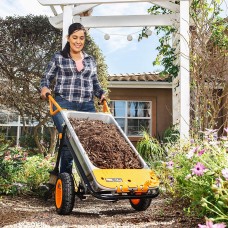 WORX WG050 Aerocart 8-in-1 All-Purpose Wheelbarrow/Yard Cart/Dolly, 18