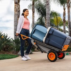 WORX WG050 Aerocart 8-in-1 All-Purpose Wheelbarrow/Yard Cart/Dolly, 18