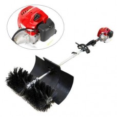 DY19BRIGHT Sweeper Machine, Hand Held Broom Sweeper 52CC  Power Snow Sweeper Concrete Cleaning Machine Brushes Driveway Walkway Behind for Concrete Driveway Lawn Garden Street, CA NJ Warehouse