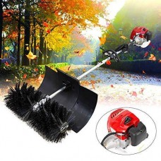DY19BRIGHT Sweeper Machine, Hand Held Broom Sweeper 52CC  Power Snow Sweeper Concrete Cleaning Machine Brushes Driveway Walkway Behind for Concrete Driveway Lawn Garden Street, CA NJ Warehouse