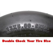 NoAir (2) John Deere Flat Free Wheel Assemblies 13x5.00-6 Yellow Replaces TCA13769