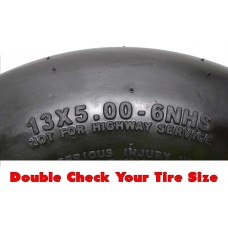 NoAir (2) Kubota Flat Free Wheel Assm 13x5.00-6 Fits Z411KW, Z421KW Repl K3091-18020