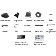 MowBo Automatic Robot Lawn Mower - Professional Grade! Keeps Yard Perfectly Manicured, Lithium Ion Powered, Programmable, Efficient - Never Mow Again! (M13)