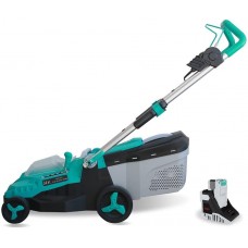 Realm 14-Inch 40V Lithium-Ion Cordless Lawn Mower, 4.0 AH Battery Included RM-LM01-B2Z-340