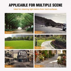 MONIPA Handheld Sweeper, 52cc  Power Sweeping Broom, 1-Cylinder 2-Stroke Walk Behind Sweeper, Cleaning Driveway Turf Lawns Artificial Grass Power Brush Lawn Sweeper Cleaner Tools