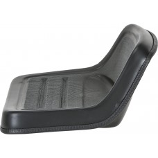 Michigan Midback Universal Lawn Mower Seat - Black, Model Number V-350