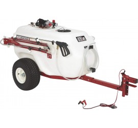 NorthStar Tow-Behind Trailer Boom Broadcast and Spot Sprayer - 101-Gallon Capacity, 7.0 GPM, 12V DC