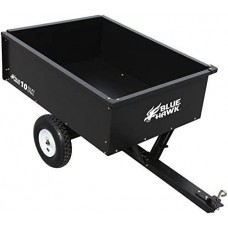 10cu ft Steel Dump Cart Garden Yard Wagon Lawn tractor Mower trailer Attachment