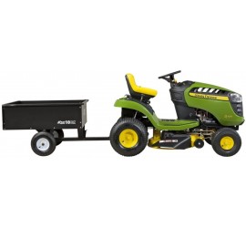 10cu ft Steel Dump Cart Garden Yard Wagon Lawn tractor Mower trailer Attachment