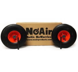 (2) Kubota Flat Free Tire Assemblies 15x6.00-6 Fits ZD321, ZD323, ZD326, ZD331