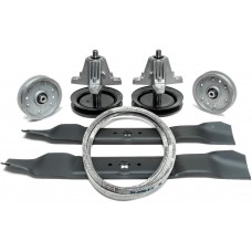 42” Deck Rebuild Kit (2) Spindles, (2) Pulleys, (2) Blades, (1) Belt - Fits Cub Cadet CC30 Mini Rider, LTX1040, LTX1042, EZT-L42, RZT-42, RZT-L42, RZT-S42, 2011 & 2014