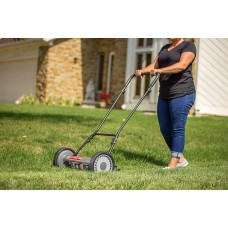 Great States 815-18 18-Inch 5-Blade Push Reel Lawn Mower, Grey