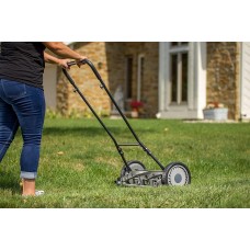 Great States 815-18 18-Inch 5-Blade Push Reel Lawn Mower, Grey