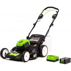 Greenworks PRO 21-Inch 80V Self-Propelled Cordless Lawn Mower, 5.0 AH Battery Included MO80L510