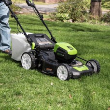 Greenworks PRO 21-Inch 80V Self-Propelled Cordless Lawn Mower, 5.0 AH Battery Included MO80L510