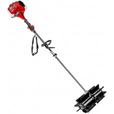 XtremepowerUS 42.7CC Walk Behind Handheld  Powered Sweeper Broom Concrete Driveway Cleaning Sweep Driveway Lawn Snow EPA