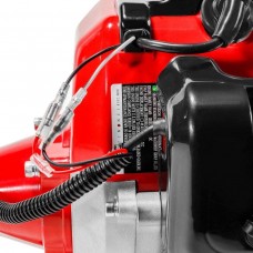 XtremepowerUS 42.7CC Walk Behind Handheld  Powered Sweeper Broom Concrete Driveway Cleaning Sweep Driveway Lawn Snow EPA