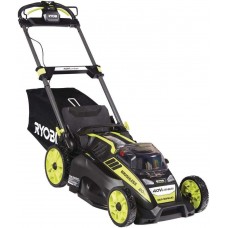 Ryobi 20 in. 40-Volt Brushless Lithium-Ion Cordless Battery Walk Behind Push Lawn Mower 5.0 Ah Battery and Charger Included