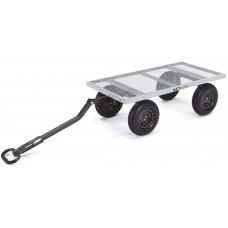 Gorilla Carts GOR1001-COM Heavy-Duty Steel Utility Cart with Removable Sides, 1000-lbs. Capacity, Gray