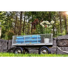 Gorilla Carts GOR1001-COM Heavy-Duty Steel Utility Cart with Removable Sides, 1000-lbs. Capacity, Gray