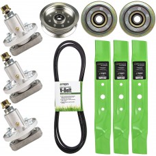 8TEN Deck Rebuild Kit Blade Spindle Idler Screw for John Deere 48 Inch Deck L120 L130 GX20305 GX20250