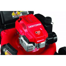 CRAFTSMAN 11A-U2V2791 149cc Engine Push Lawn Mower - Vertical Storage, Red and Black