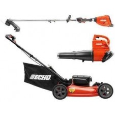 ECHO 21 in. 58-Volt Lithium-Ion Cordless Lawn Mower with Blower Combo Kit - 4.0 Ah Battery and Charger Included