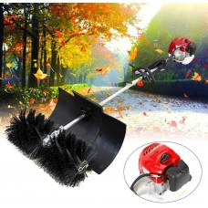 52CC  Powered Sweeper Broom, Nylon Brush Sweeping Broom, 1Cylinder 2Stroke Air Cooled Engine Motor, Handheld Side-Mounted Sweeper Concrete Cleaning Driveway Turf Lawns