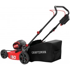 CRAFTSMAN V60 3-in-1 Cordless Lawn Mower, 21-Inch (CMCMW260P1),Red