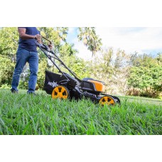 MOWOX MNA192207 62V Battery Powered Self-Propelled Lawn Mower with 19” Steel
