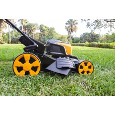MOWOX MNA192207 62V Battery Powered Self-Propelled Lawn Mower with 19” Steel
