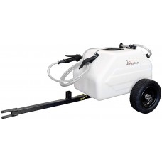 Homestead SL6-46-012Q-HS 12 Gallon Pull & Tow Boom Broadcast Trailer Sprayer – Everflo 1.1GPM, White