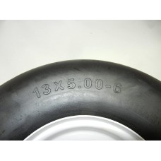 proven part 2 Pack 13x5x6 White No Flat Front Solid Tire Puncture Proof for Most Exmark and Toro mowers Includes Bearings Axle Bolt and Dust Covers Replace 109-126 - 103-351 - 126-5360 - 103-3786