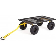 Gorilla Carts GOR1400-COM Heavy-Duty Steel Utility Cart with Removable Sides and 15