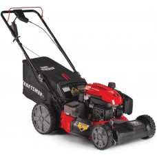 Craftsman M275 159cc 21-Inch 3-in-1 High-Wheeled Self-Propelled FWD  Powered Lawn Mower, with Bagger, Red