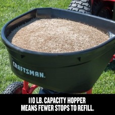 CRAFTSMAN CMXGZBF7124571 110-lb Tow Broadcast Spreader, Black