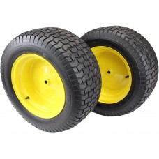 (Set of 2) 22x9.50-12 Tires & Wheels 4 Ply for JD Lawn & Garden Mower