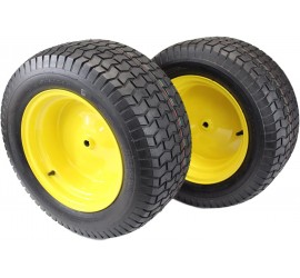 (Set of 2) 22x9.50-12 Tires & Wheels 4 Ply for JD Lawn & Garden Mower