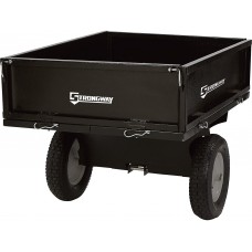 Strongway Steel ATV Trailer - 500-Lb. Capacity, 10 Cu. Ft.