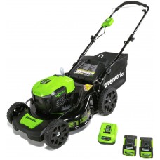 Greenworks MO40L2512 Electric Brushless Lawn Mower, 21-Inch