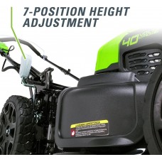 Greenworks MO40L2512 Electric Brushless Lawn Mower, 21-Inch