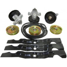 proven part Kit Replaces RZT 50 Inch Zero Turn Cub Cadet Troy Bilt 618-04126 742-04053A 954-04044 756-04129C Blade Spindle Belt Pulleys