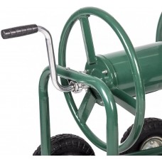 Heavy Duty Garden Water Hose Reel Cart Outdoor Yard Planting W/Basket 50
