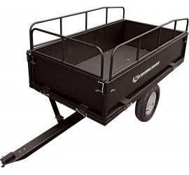 Strongway Steel ATV Trailer - 1200-Lb. Capacity, 17 Cu. Ft.